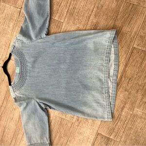 Martha Stewart everyday Tunic denim blue. Pullover top with 3/4 sleeves